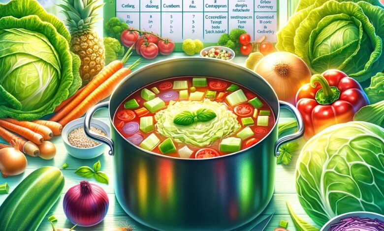 Weight loss diet with cabbage soup