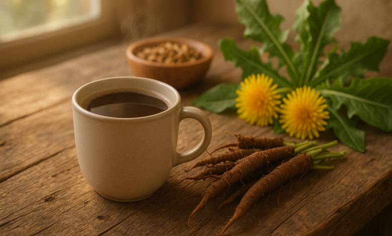 Herbal Dandelion Coffee and Roots