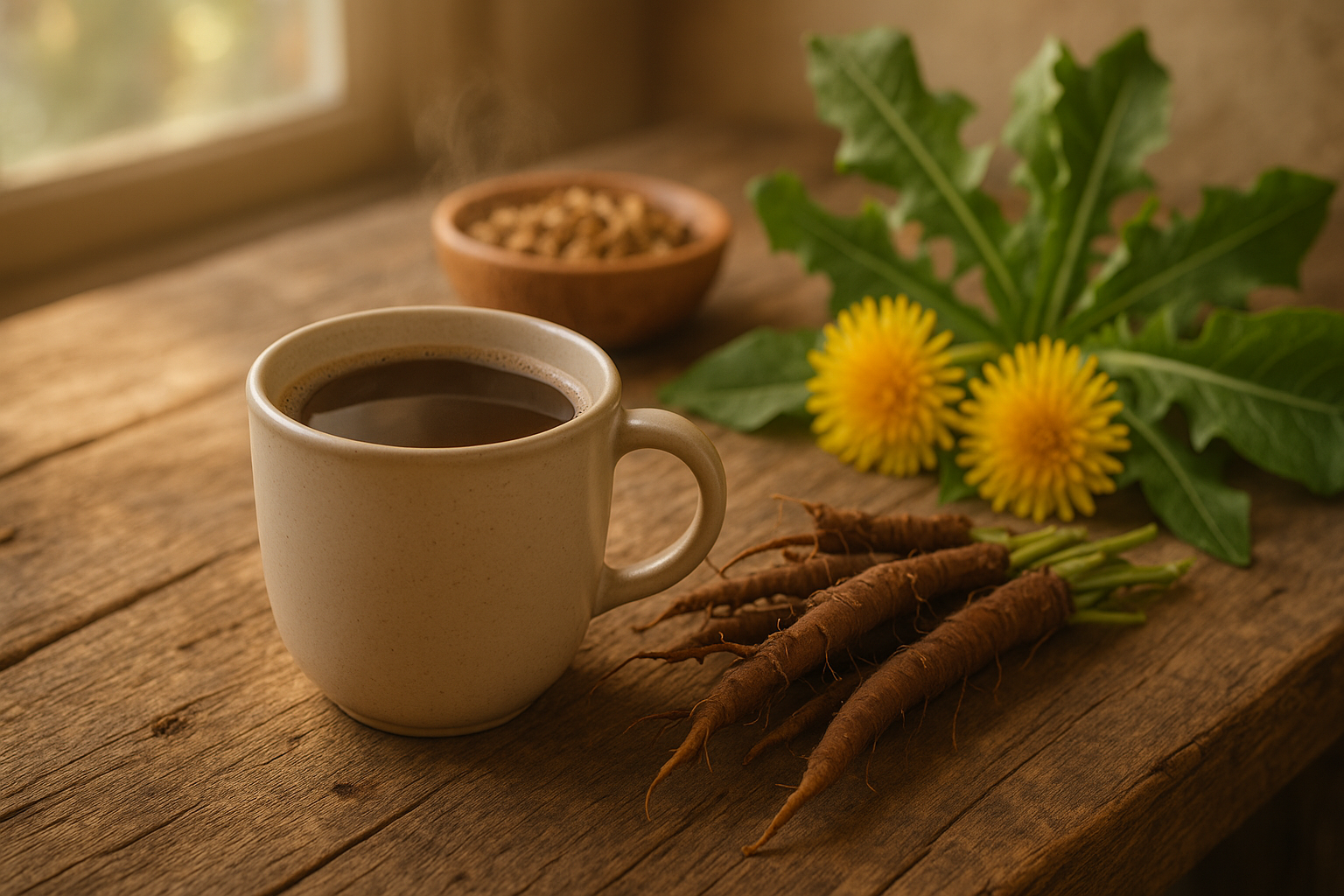 Herbal Dandelion Coffee and Roots