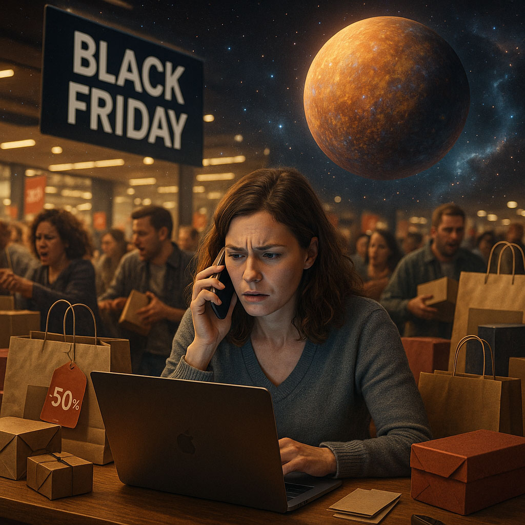 Black Friday and Mercury Retrograde: How the World Shops and Copes With Cosmic Chaos