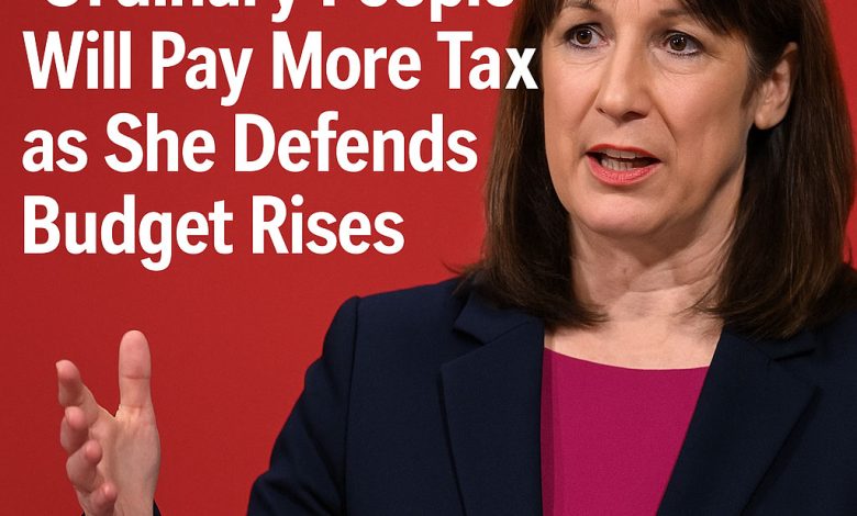 Reeves Admits ‘Ordinary People’ Will Pay More Tax as She Defends Budget Rises