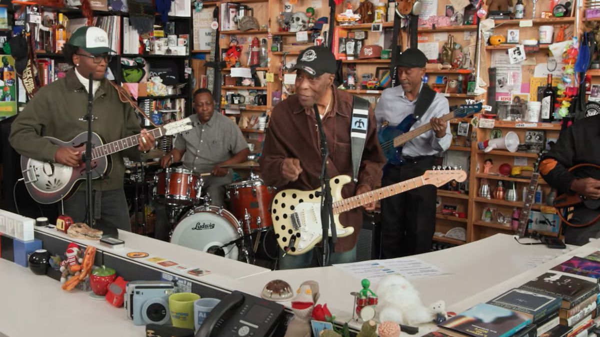 “If you play blues right all the time, you’re wrong”: Buddy Guy and his Sinners co-star play Tiny Desk concert