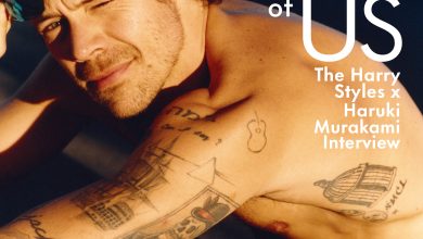 Harry Styles shows off his tattoos in leopard short shorts on Runner’s World cover