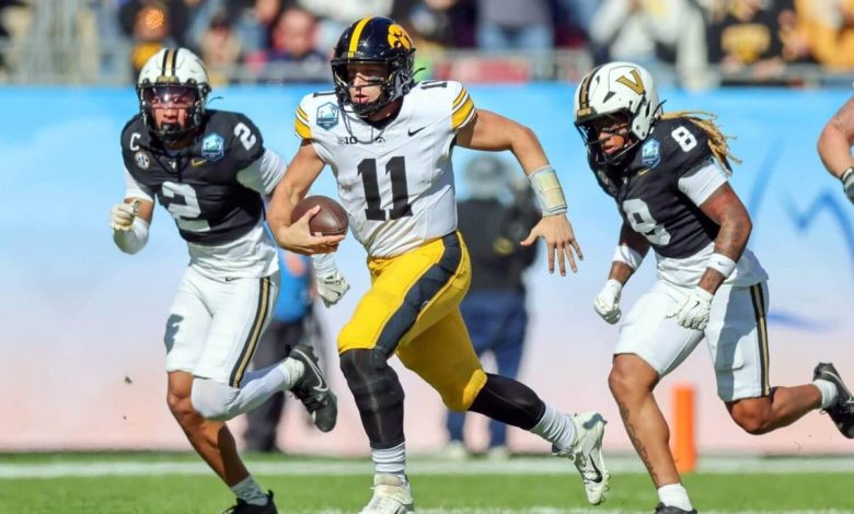 Mark Gronowski, not Diego Pavia, takes over as Iowa tops Vanderbilt in ReliaQuest Bowl