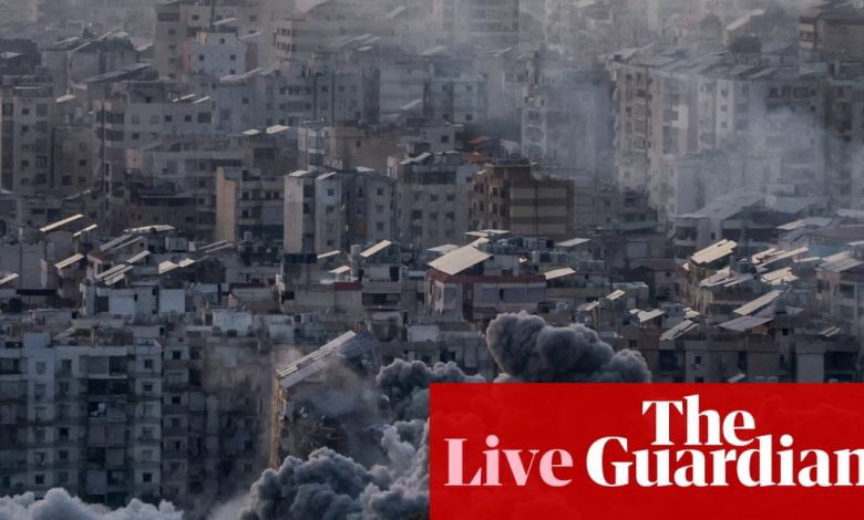Middle East crisis live: Israel bombards Tehran and Beirut as US says attacks to intensify
