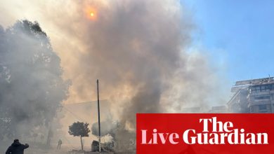 Middle East crisis live: Netanyahu says war will take ‘some time’; US ’non-emergency’ staff to leave Bahrain, Jordan and Iraq
