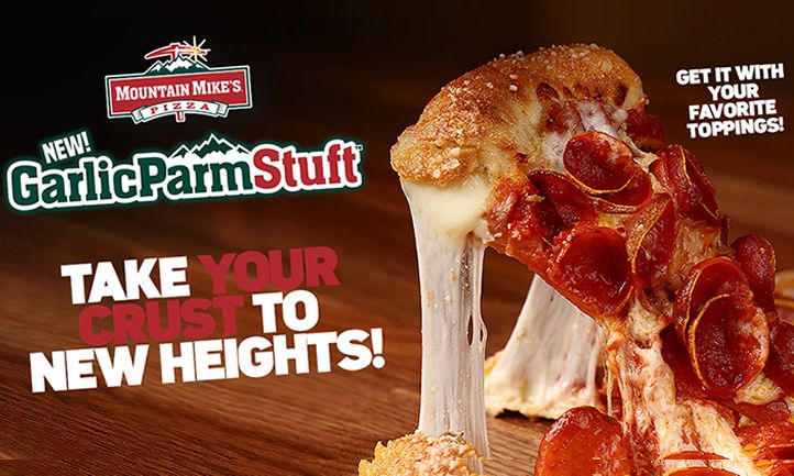Mountain Mike’s Pizza Pushes Pizza Innovation to the Edge – Literally – With GarlicParmStuft Crust