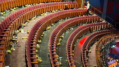 Guests slammed for littering Dolby Theater with bottles all over floor……
