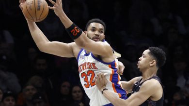 Karl-Anthony Towns listens to recovering father’s advice and suits up for win