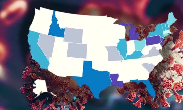 Map shows new COVID variant BA.3.2 spread across US