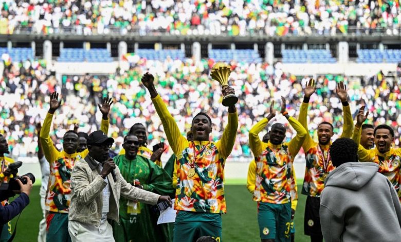 Senegal parade AFCON trophy, despite title being awarded to Morocco