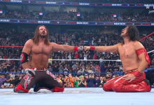 AJ Styles and Shinsuke Nakamura had a moment after their final match