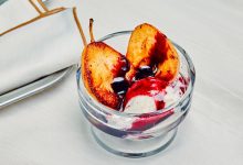 Pear and Red Wine Sundae for Two