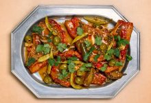 Green Chile Puttanesca Pork Chops