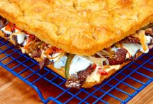 Giant Cheesesteak Focaccia