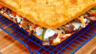 Giant Cheesesteak Focaccia
