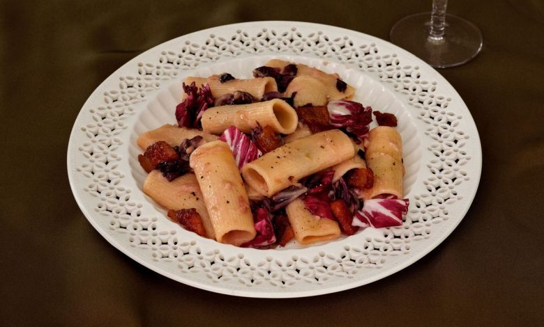 Radicchio Jam Rigatoni