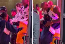 LeBron James Wore A Towel To Hug His Daughter After A Sweaty Game, But Didn’t Give His Son The Same Protection, And Everyone Is Saying The Same Thing