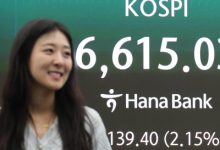 Seoul stocks close at a new record high amid AI-led tech rally