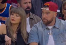 Travis Kelce, Taylor Swift take in Knicks-Cavaliers Game 3 courtside in Cleveland