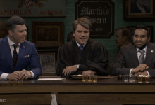 Aziz Ansari Hits the ‘SNL’ Bar With Matt Damon, Colin Jost to Battle the “War Against Male Loneliness”