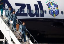 Brazil National Team’s Plane Baptized Before Departing For World Cup
