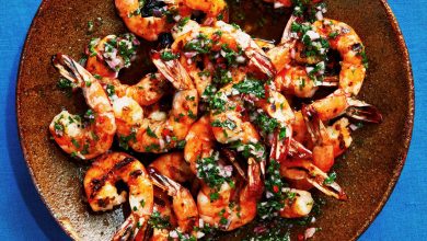 Easy Grilled Shrimp With Chimichurri