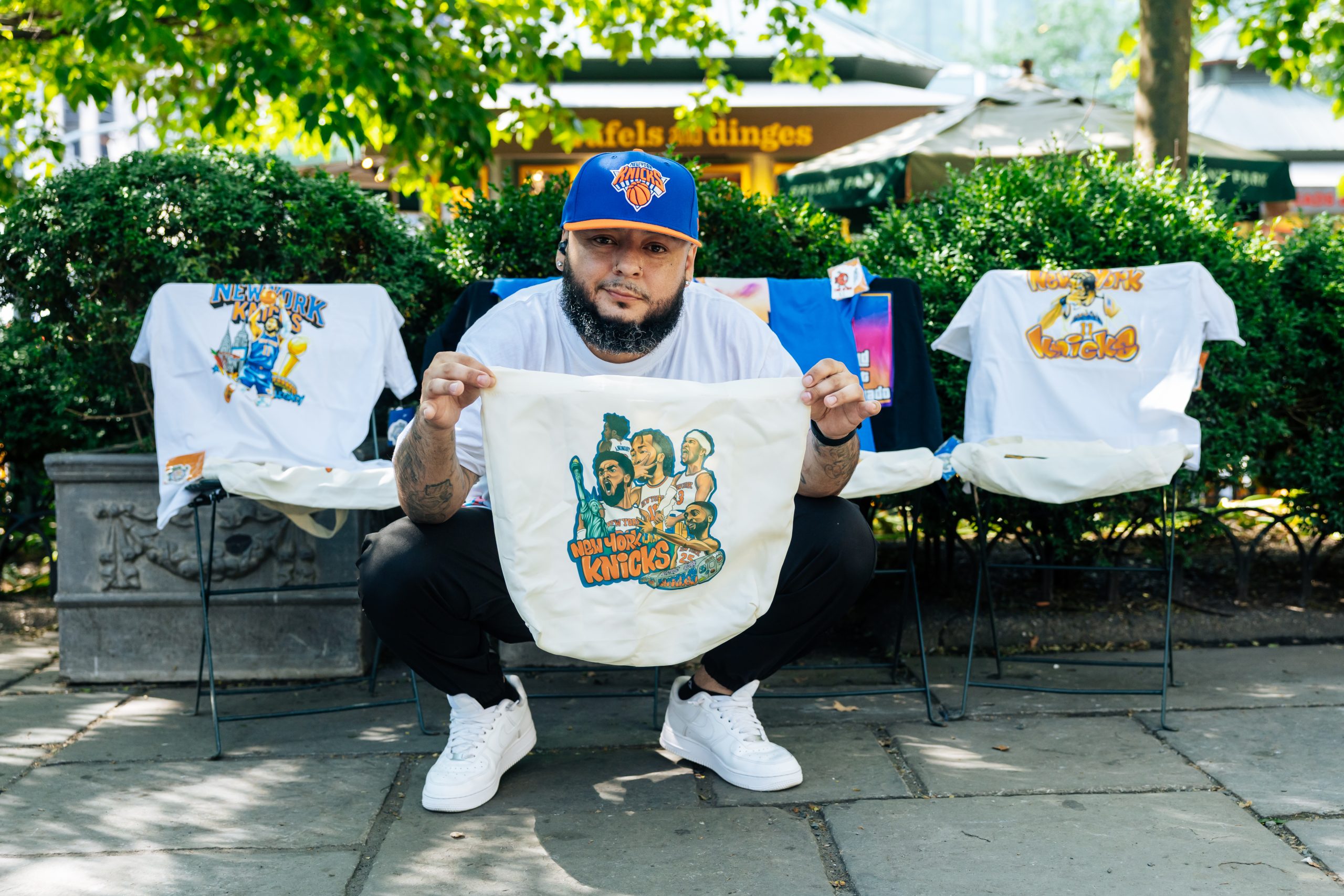 Meet the talented artists creating jaw-dropping Knicks merch and artwork in celebration of the team’s historic win: ‘Not like any other merch out there’
