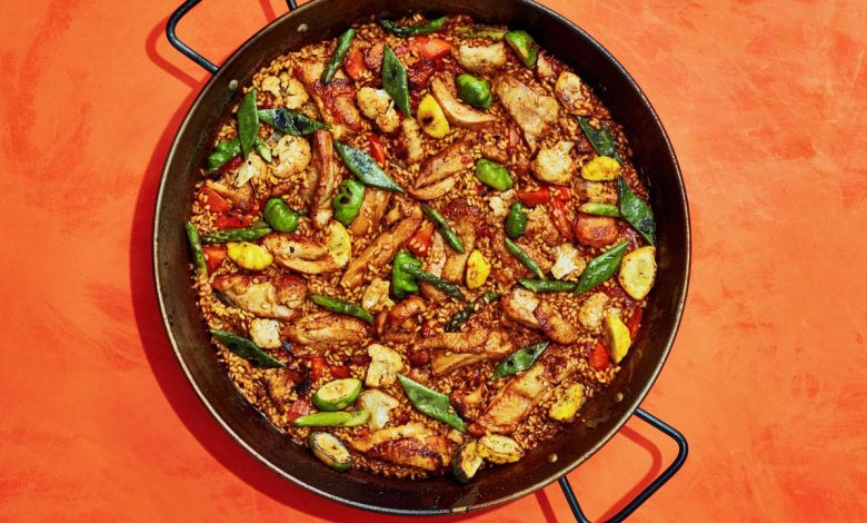 Paella de Pollo con Verduras
