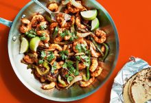 Easy Shrimp Fajitas