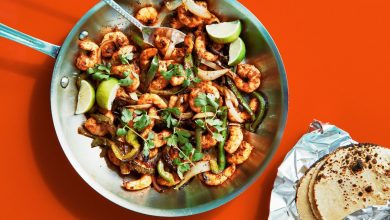 Easy Shrimp Fajitas