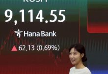 Seoul shares close at fresh peak above 9,100 on chip gains amid U.S.-Iran talks