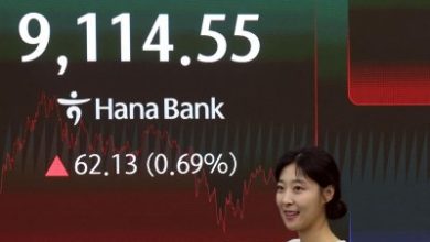 Seoul shares close at fresh peak above 9,100 on chip gains amid U.S.-Iran talks
