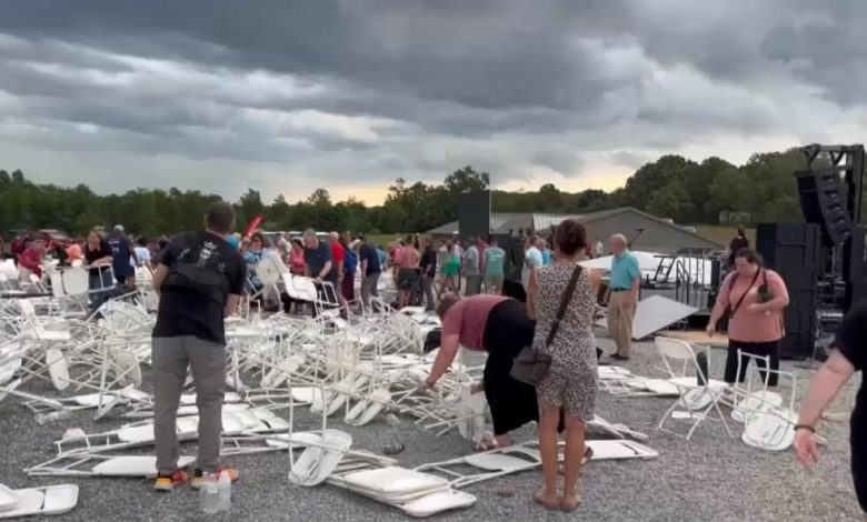 Tent collapses during Virginia church’s 20th anniversary celebration, killing 1 and injuring 22
