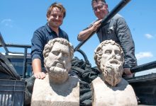 Archaeologists in Israel uncover 1,700-year-old Roman-era statues buried face down