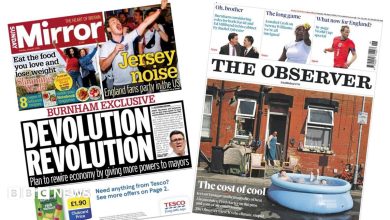 The Papers: ‘Devolution revolution’ and ‘the cost of cool’