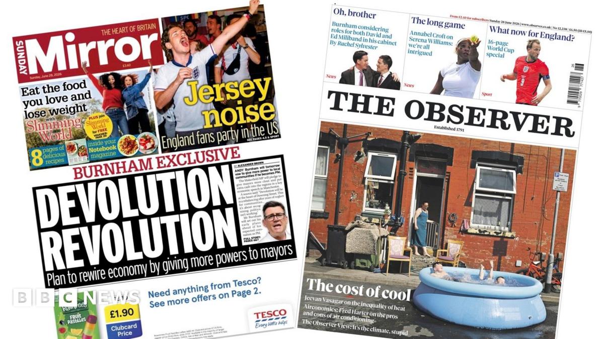 The Papers: ‘Devolution revolution’ and ‘the cost of cool’