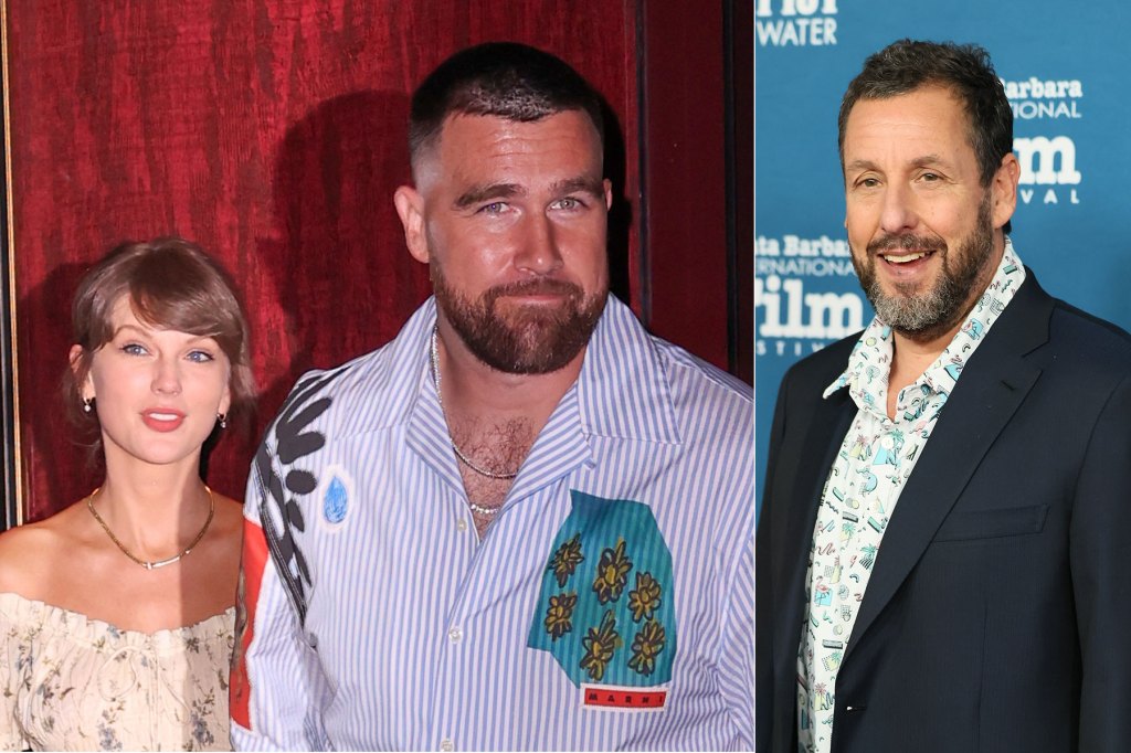 Here’s the Marriage Advice Adam Sandler Gave Taylor Swift & Travis Kelce While Officiating Their Wedding