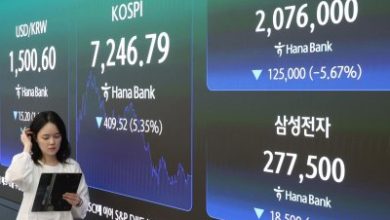 Seoul shares plummet 5.4 pct on extended tech losses