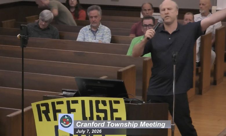 Failed NJ committee candidate and town hall menace strikes again – belting out Morrissey hit before his arrest for ‘disrupting meeting’
