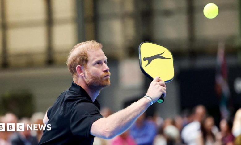 Prince Harry plays pickleball at Invictus Games event, but no Meghan