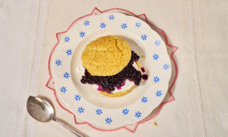 Blueberry Cornmeal Shortcakes