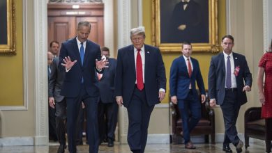 Trump berates Senate Republicans over Iran war vote after calling off bill signing