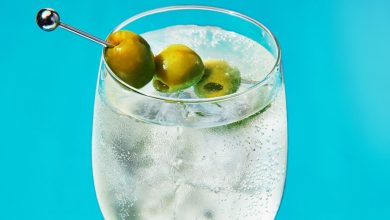 Dirty Martini Spritz