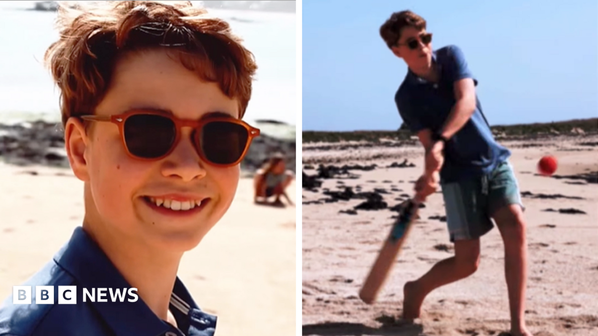 Prince George poses in suit for new photo as he becomes a teenager