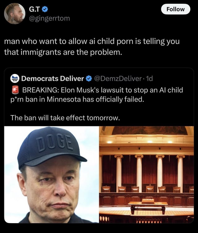 And the funny part is that he’s an immigrant too