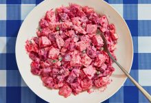 Ensalada Rusa (Pink Potato Salad)