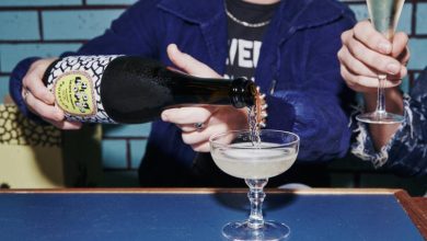 Heaps Normal channels Memphis, Devo and Barbara Kruger for its first non-alc wine