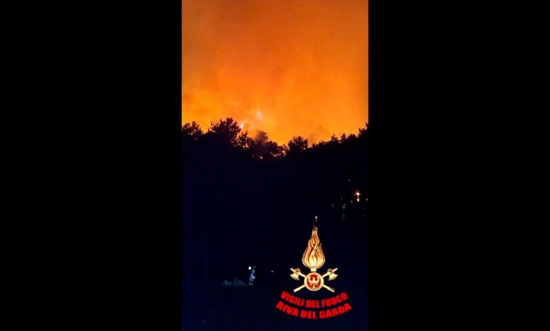 At least 200 people evacuated as wildfire rages near Lake Garda