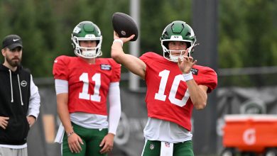 Cade Klubnik leads long touchdown drive in two-minute drill to end Jets practice